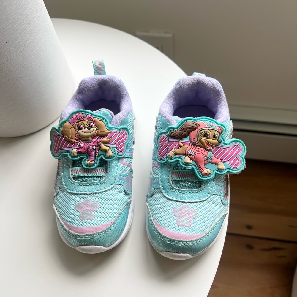 Paw Patrol Kids Sneakers in Aqua, Lilac, Pink, Skye & Liberty | Toddler Girl 7